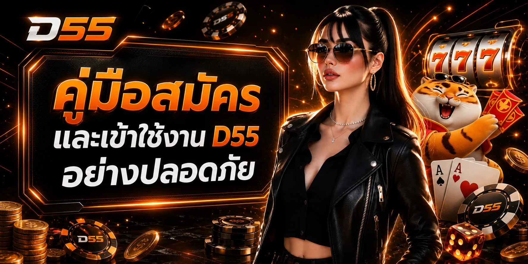 D55 สมัครและเข้าสู่ระบบอย่างปลอดภัย ฉบับครบขั้นตอน